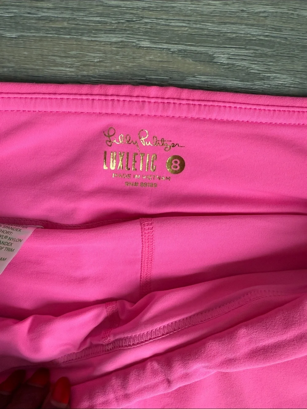Lily Pulitzer UPF 50+ Luxletic Monica Skirt Skort Pink Isle 8